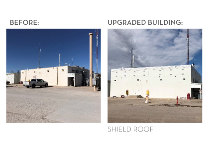 Before and after FORTRESS building upgrades