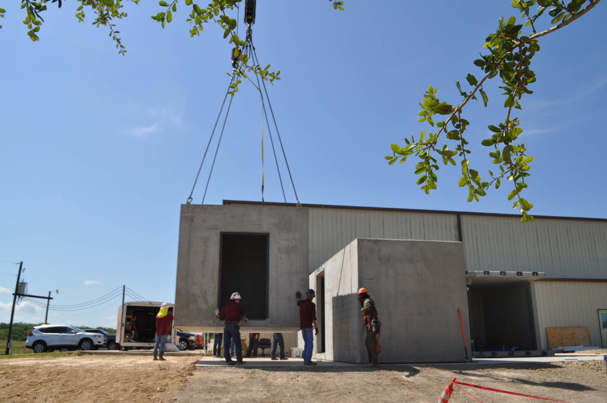 Installation of FORTRESS modules at the Wilfred E. Baker Test Facility.