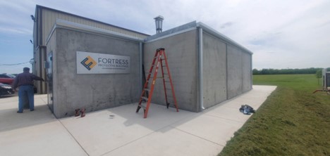 A FORTRESS multi-hazard resistant building on site and ready for any hazardous event